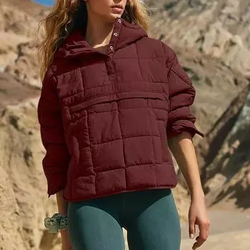 Стеганые куртки для женщин, легкая куртка на пуговицах с длинными рукавами, теплое зимнее пальто, верхняя одежда с карманами S шафрановый