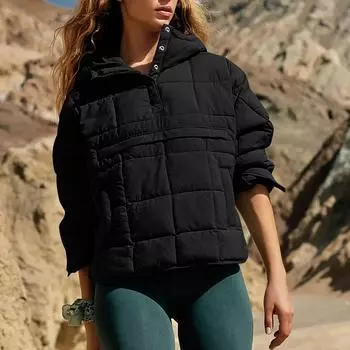 Стеганые куртки для женщин, легкая куртка на пуговицах с длинными рукавами, теплое зимнее пальто, верхняя одежда с карманами S шафрановый