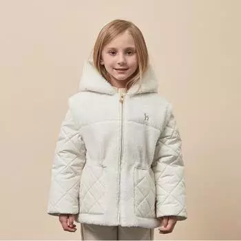 Стеганый джемпер Hedges Kids Girls 2way со съемными рукавами Htw11jp51m Iv 130