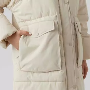 Стеганый пуховик средней длины с длинными рукавами Elanor Woman VERO MODA