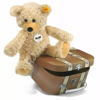 Steiff Charly Dangling Teddy в чемодане Dangling Teddy Bear 30 см (Чарли Чемодан) (Загар)