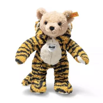 Steiff Hoodie Teddy Bear Rabbit Steiff Hoodie teddy bear tiger Teddy bear with tiger headgear Zodiac series 2nd stuffed bear жёлтый