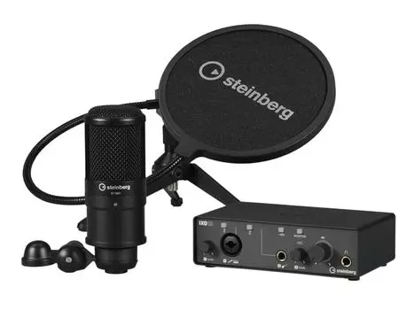 Steinberg Audio Interface Podcast Pack Set IXO Podcast Pack IXO12 B PS PACK USB2.0 24bit/192kHz Microphone/Pop Guard/Tripod