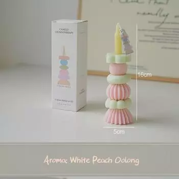 Стекируемые свечи-столбы, подходящие для подарка на день рождения, украшения комнаты, мебели для стола, вечеринок, свадеб, подарков на праздники