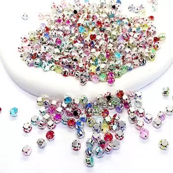 Стекло Четырехлапчатое однолапчатое сверло Мокко Протеин Ручная работа Стразы Ручная работа Свадебная обувь Сумки Одежда Аксессуары Стразы Пришиваем Бусины ss40-8mm 288 pcs