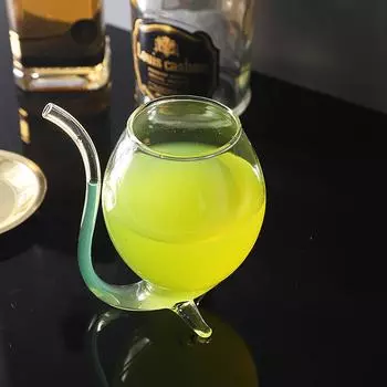 Стекло для вина, виски, термостойкая трубка для питья сока, молока, соломенная чашка