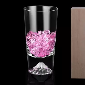 Стекло Fuji легко изготавливается вручную, упаковано в Paulownia Rocks Beer Highball Свадьба Шестидесятилетие День рождения Популярный из Mt. Стакан, 240 куб. см, Hold, Luxury,