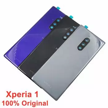 Стекло Gorilla Glass для Sony Xperia 1, 100% оригинал, новый аккумулятор, жесткая задняя дверь, задняя панель + наклейка на объектив камеры