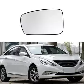 Стекло левого бокового зеркала с подогревом и подложкой для Hyundai Sonata 8th 2011 2012 2013 2014
