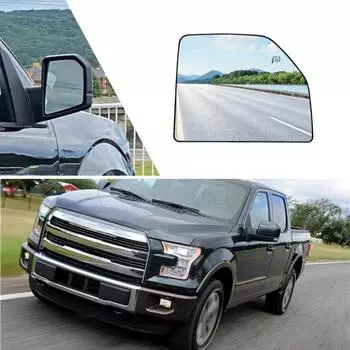 Стекло правого зеркала со стороны пассажира с подогревом и подложкой для Ford F150 2015-2020 гг.