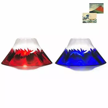 Стекло Tajima Glass Celebration Cup Blue Lazuli x Red Пара, набор из 2 сувениров Grand Prix Edo Glass Kiriko Fuji Choko Sake Cup Sake Cold Sake Day Day