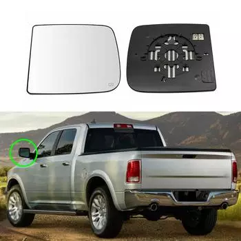 Стекло зеркала заднего вида с подогревом для буксировки Ram 1500 2500 3500 Truck с зеркалами для буксировки только 2011 2012 2013 2014 2015 2016-2018 left