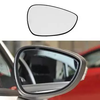 Стекло зеркала заднего вида широкоугольное с задней пластиной правое для Ford Fiesta 2008-2017