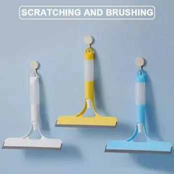 Стеклоочиститель автомобиля 3 в 1, очиститель лобового стекла, двери автомобиля, окна, скребок с распылителем для автомобиля, инструмент для мытья дома жёлтый