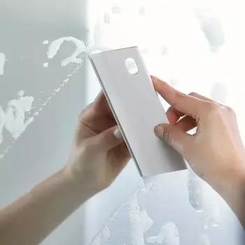 Стеклоочиститель Чистка Душевая щетка Ванная комната Бытовой скребок Окно Автомобильный очиститель для зеркала Щетка для мытья Инструменты белый