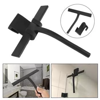 Стеклоочиститель для окон, душа, скребок для ванной, кухни, стекла автомобиля, бытовая техника для уборки с силиконовым лезвием и держателем, крючок, скребок