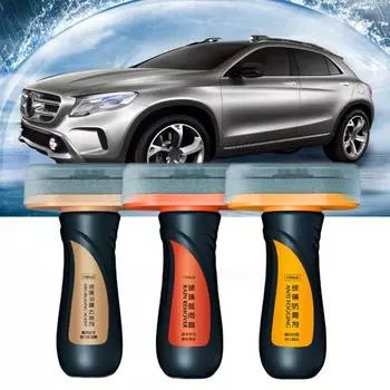 Стеклоочистительная доска Противотуманное водоотталкивающее гидрофобное покрытие Длительная защита Автомобильные лобовые стекла Очиститель окон жёлтый