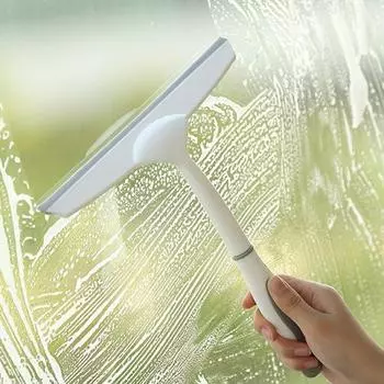 Стеклоочиститель с отверстием для подвешивания Удобное хранение Эргономичная ручка Удобная ручка Скребок для окон Т-образный универсальный душ для стеклянных дверей серый белый
