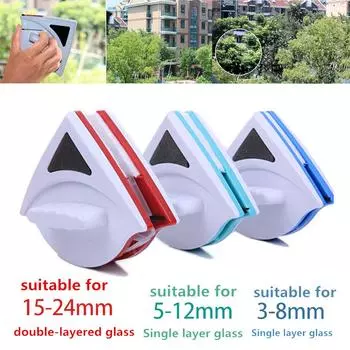 Стеклоочиститель, щетка для мытья окон, двухсторонняя магнитная щетка для мытья окон, стеклянная щетка 3-8mm