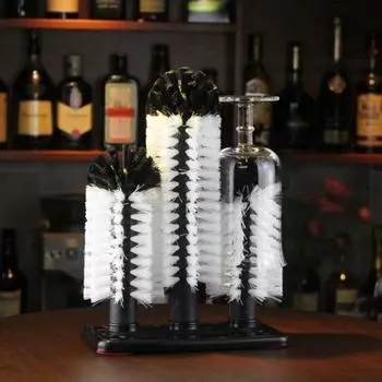 Стеклоочиститель Жесткая щетина Противоскользящая основа Инструмент для чистки кухни