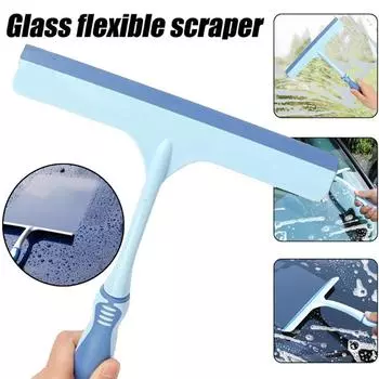 Стеклоочистители для автомобиля Т-образный силиконовый скребок Универсальный инструмент для нанесения автомобильной пленки Противоскользящая ручка Скребок для уборки снега