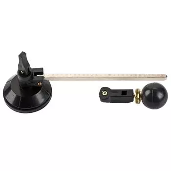 Стеклорез 6-колесный циркуль Круглый режущий резак с кругом на присоске (# 1) 30cm