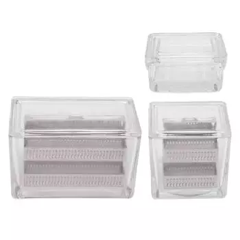 Стеклянная банка для окрашивания с крышкой, прозрачный контейнер для окрашивания слайдов образцов животных и растений для работы 10 Slides Capacity Jar