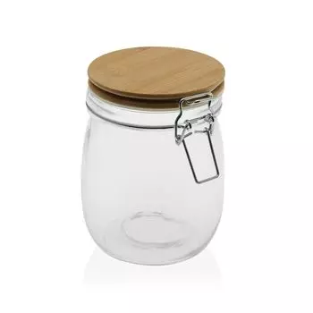Стеклянная банка Versa 750 мл Бамбуковый стакан 10 х 14 х 10 см