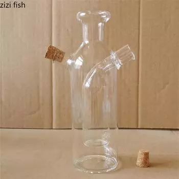 Стеклянная бутылка для масла двойного назначения, банка для приправ, бутылки для приправ, бутылка для соевого соуса, бутылки для уксуса, масленка, кухонные принадлежности, инструмент для специй