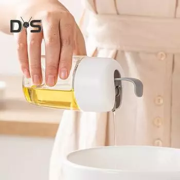 Стеклянная бутылка для приправ, утолщает отличный салатный масляный соус, шейкер для варенья, кухонная бутылка белый