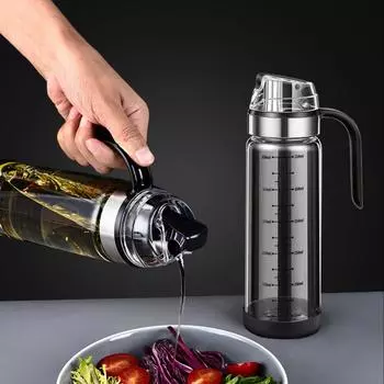 Стеклянная бутылка для приправы без капельницы, дозатор масла и уксуса, прочный масляный горшок для кухни