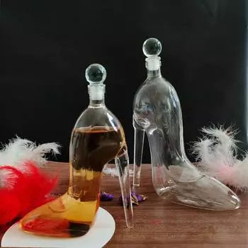 Стеклянная бутылка для вина на высоком каблуке, фляга, винная бочка, герметичная банка, фляжка для вина, стеклянная бутылка, бутылки для ликера, винный горшок, диспенсер для вина