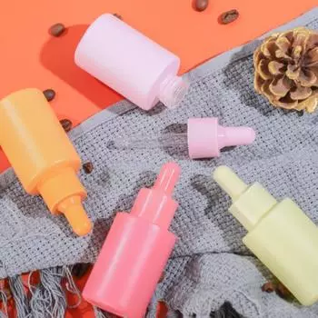 Стеклянная бутылка-капельница для эфирных масел на 30 мл, многоразовые флаконы для духов с каплями для глаз фиолетовый