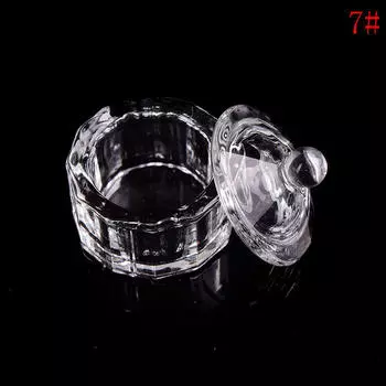 Стеклянная чашка для дизайна ногтей Dappen Блюдо для Arcylic Держатель для жидкости для дизайна ногтей Чаша для порошка