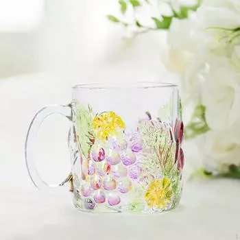 Стеклянная чашка, кружка для питья, милая рождественская стеклянная посуда для домашнего офиса, термостойкий кувшин для молока, кофе