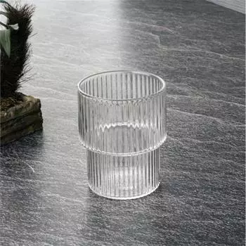 Стеклянная чашка Tohana в полоску 280 мл