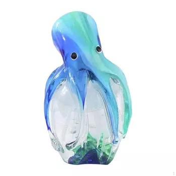 Стеклянная фигурка для аквариумного ландшафта, статуэтка животного ручной работы, украшение для стола, аквариум, гостиная Short Style