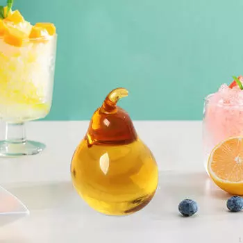 Стеклянная фигурка фруктов, хрустальная статуя, пресс-папье, ремесла, милые фрукты, миниатюрная скульптура для E