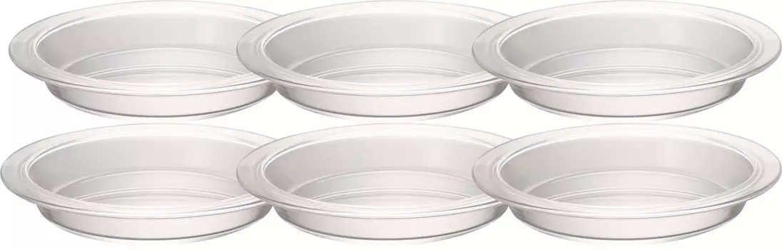 Стеклянная форма для пирога HARIO, изготовленная в Японии, 400 мл, набор из 6 штук, прозрачная, термостойкая, HPZ-40-BK чистый