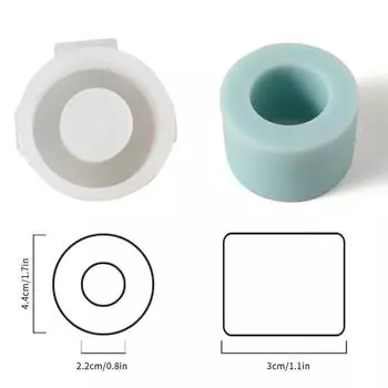 Стеклянная форма для свечей, форма для изготовления ароматических свечей своими руками, для конических свечей диаметром 2,2 см, инструменты для рождественского украшения ручной работы