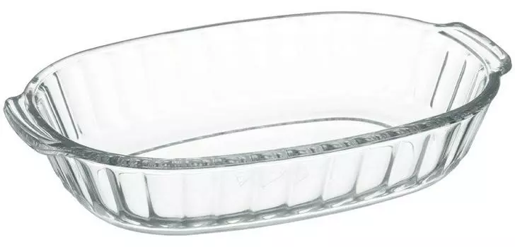 Стеклянная форма для запекания iwaki Basic Series x 8 см 370 мл KBC3854 Термостойкая 3,8 чистый