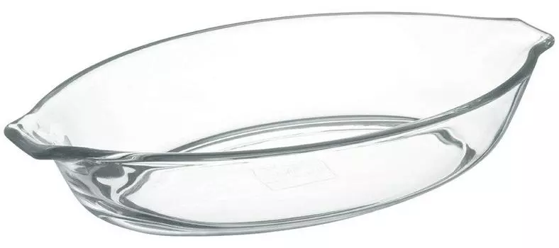 Стеклянная форма для запекания iwaki x 340 мл BC710 Термостойкая 3.7 19.5см чистый