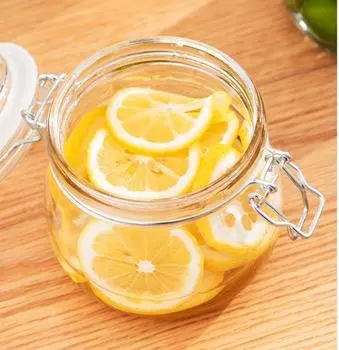 Стеклянная герметичная банка с пряжкой для хранения вина, банка для кимчи, чая, банка для хранения продуктов, бутылка меда