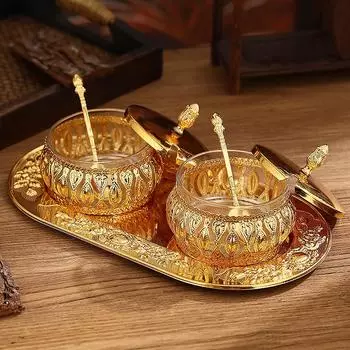 Стеклянная герметичная банка в европейском стиле с крышкой, для дома, кухни, сахара, цветов, чая, приправ, закусок, железное искусство