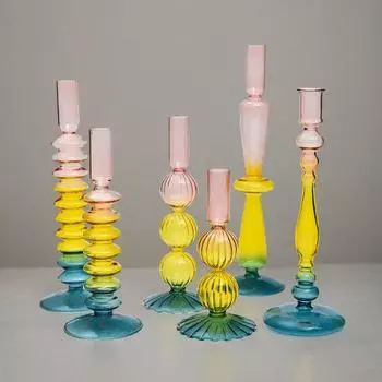 Стеклянная художественная свеча, чашка, подсвечник, атмосфера, сделай сам, скандинавский стиль, красочный домашний декор