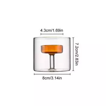 Стеклянная художественная свеча, чашка, подсвечник, прозрачные ветрозащитные украшения, домашний декор «сделай сам»