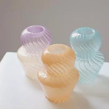 Стеклянная художественная ваза, гидропонная ваза, цветочная композиция, домашний декор, настольные украшения, украшение сада No.1