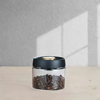 Стеклянная канистра для кофейных зерен и закусок 500ml