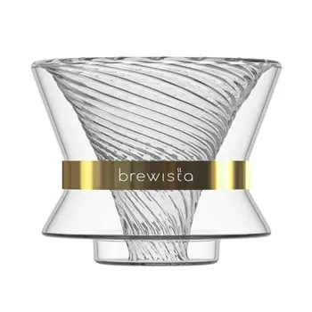 Стеклянная капельница Brewista Tornado Duo с двойными стенками и основанием Стеклянная капельница Brewista Tornado Duo с двойными стенками и основанием