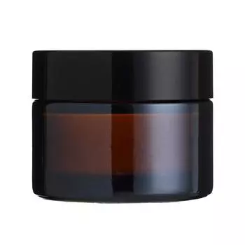 Стеклянная косметическая банка, защитная от света, пустой контейнер для образцов с герметичной крышкой для лосьона, крема темно-коричневого